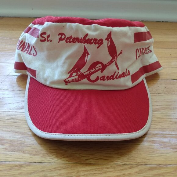 Vintage Trucker Hat St. Petersburg Cardinals Baseball Snapback Painter's Cap Ret - Picture 2 of 14